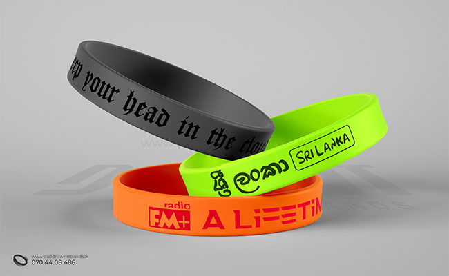 screen printed silicone handband designs for promotional events